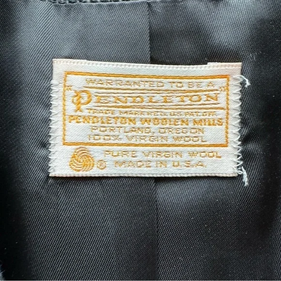 Vintage Pendleton 100% Virgin Wool Pencil Skirt Blazer Suit Set - Picture 4 of 15